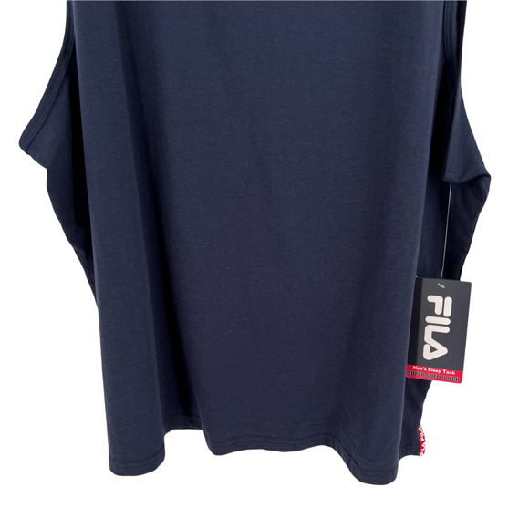 Fila Mens Navy Blue Super Soft Touch Sleep Tank - Picture 3 of 13